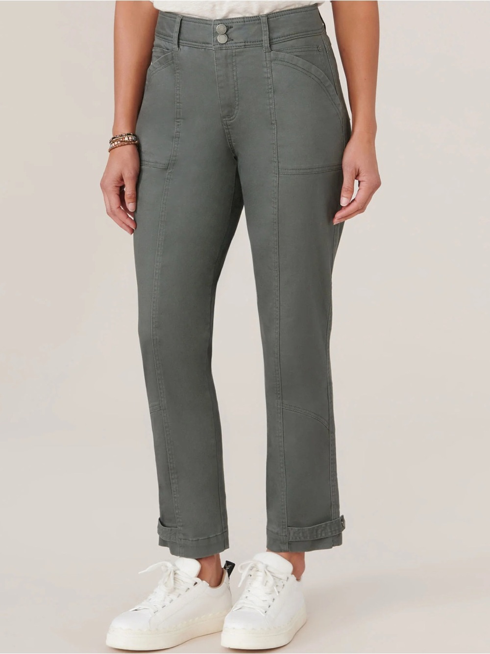 Democracy "Ab"solution® High Rise Tapered Utility Pant with Snap Hem